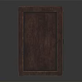 Classic Wooden Storage Box With Natural Wood Grain And Wooden Latch For Home Organizing