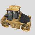 Yellow Heavy Duty Road Roller Construction Vehicle For Efficient Compaction Work
