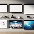 Projection Monitoring Systems With Multiple Screens And Projector Display Contents