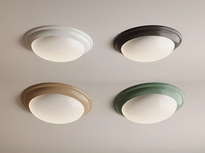 Modern Decorative Flush Mount Ceiling Lights in Multiple Colors for Home Use 3d model