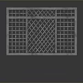 Colorful Decorative Grille Panels For Interior Architectural Decoration With Gray Red Finishes