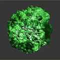 Natural Green Stone Crystal With Shiny Surface And Intricate Structure
