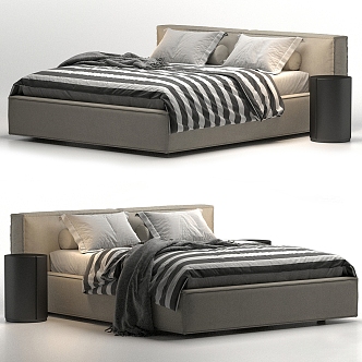 Double bed sofa bed Dall Agnese 3d model