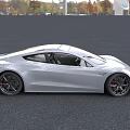 White Tesla Sports Car Featuring Sleek Exterior Design Modern Front Fascia And Stylish Wheels