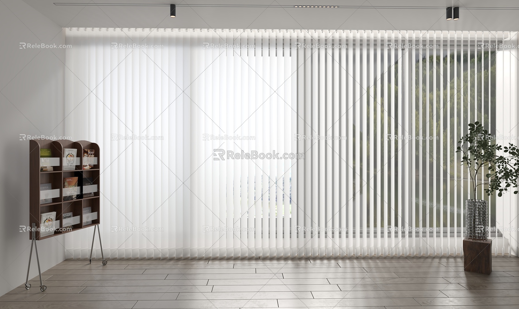 Modern dream curtain 3d model