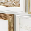 Gallery Wall With Framed Botanical Prints Wooden Frames And Coastal Elements 3d model