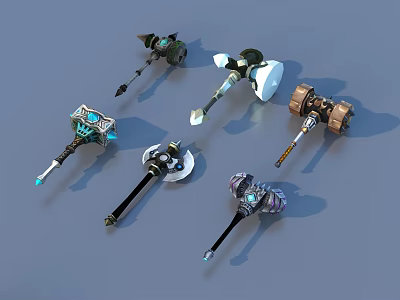 weapons weapons game props 3d model