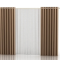 Modern curtains 3d model