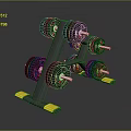 Sturdy Dumbbell Rack With Multiple Weight Plates For Home Gym Equipment
