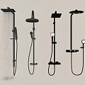 Different Styles of Wall Mounted Shower Heads Featuring Overhead Handheld And Smooth Water Flow
