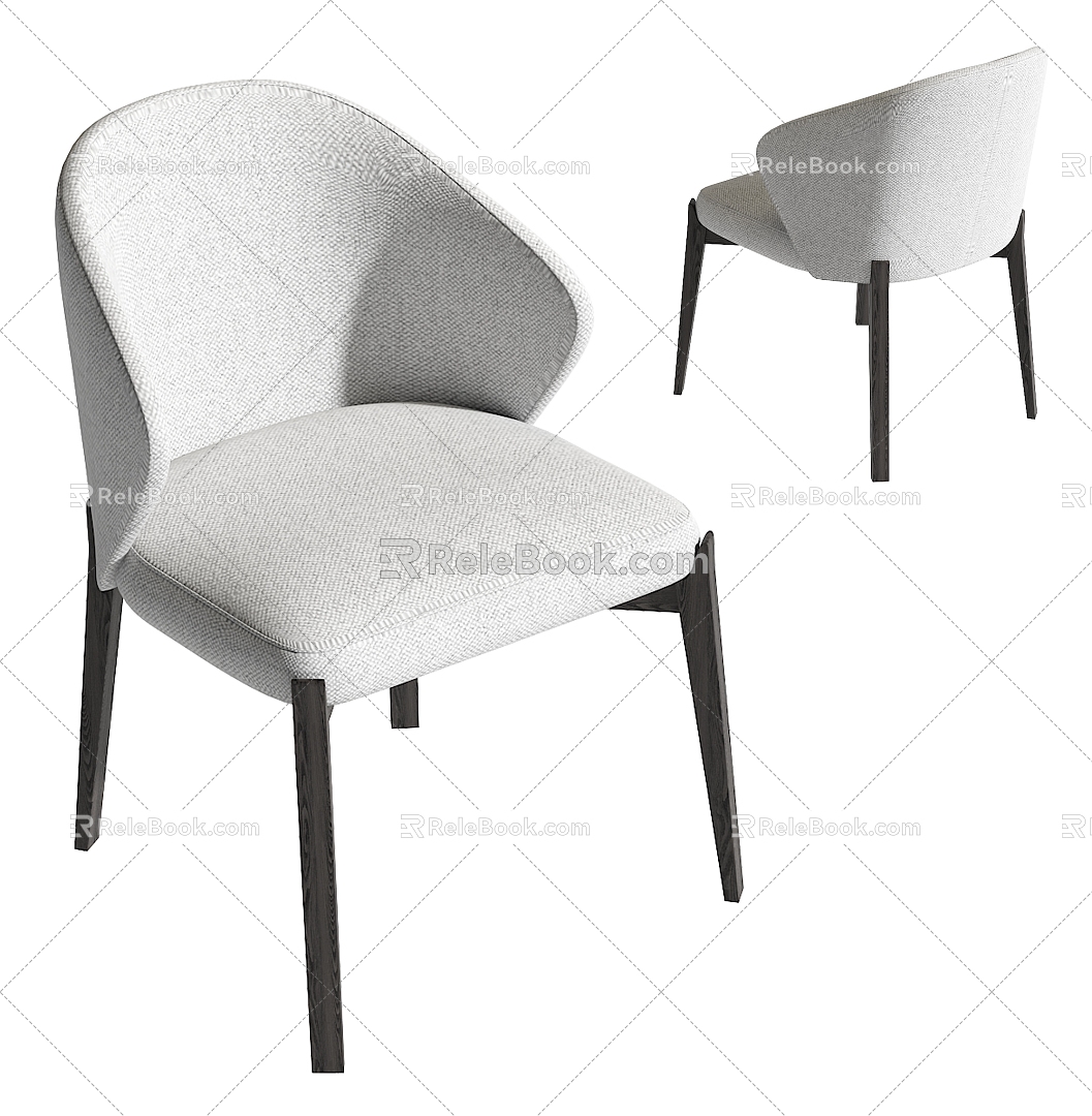 Minotti Dining Chair 3d model