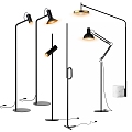 Modern floor lamp combination 3d model