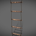 Ladder Wood Ladder Stair Tools Tools Ladder 3d model