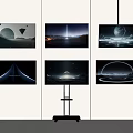 TV stand TV screen display screen advertising screen 3d model