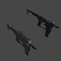 Sci-fi submachine gun 3d model