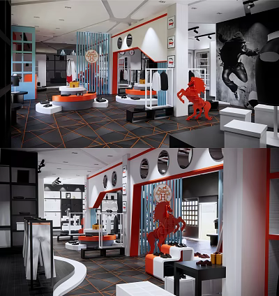 Modern Clothing Store 3d model Modern Clothing Store 3d model