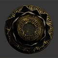 Elegant Classic Metal Decorative Furniture Accessory Featuring Lotus Shaped Design And Carved Base