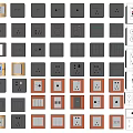 Modern switch socket panel switch button panel minimalist switch panel creative switch panel retro lever switch 3d model