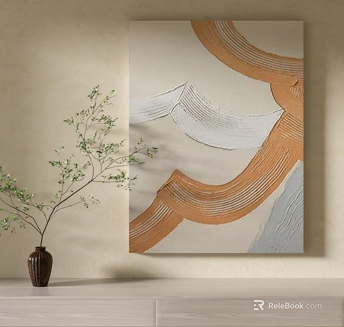 Modern Open Concept Kitchen Interior Design With Island Counter And Appliances 3d model