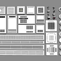 Various Air Conditioner Air Vents with Grille Linear and Circular Design Options