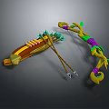Crossbow Mechanical Crossbow Shift Bow and Arrow Shoot Far Equipment Weapons High-tech Crossbow 3d model