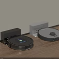 Smart Robot Vacuums With Charging Docks For Efficient Home Floor Cleaning 3d model