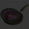 Stacked Cast Iron Frying Pans With Transparent Lid For Home Kitchen Use