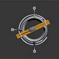 Sports Equipment For Strength Training With Hanging Metal Frame Orange Beam And Red Connectors