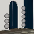 Bauhaus Floor Lamp Ins Style Floor Lamp Spherical Floor Lamp Decorative Lamp Ball Lamp 3d model