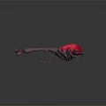 Red Beetle With Long Snout And Metallic Body On Dark Background