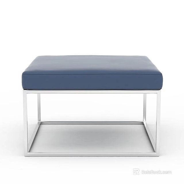 Modern Sofa Coffee Table Set With Blue Upholstery And Metal Frame Design 3d model 