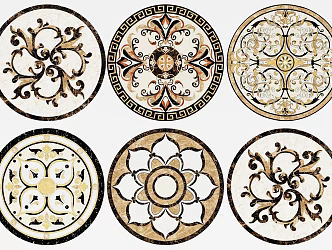 European-style tile floor parquet 3d model