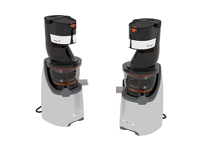 Modern Kitchen Appliances Two Stylish Juicers With Black And White Design 3d model