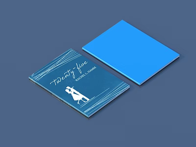 Two Books With Blue Covers One Featuring The Art of Love Title And White Silhouette 3d model