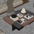 Modern coffee table 3d model