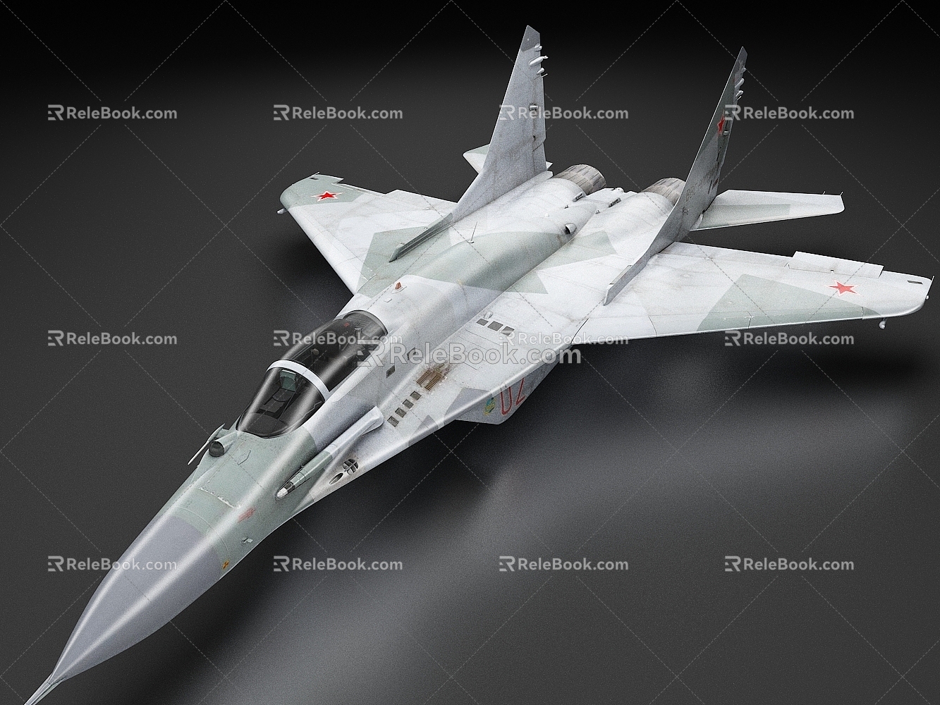 Russian fighter MiG 29 fighter 3d model