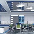 Modern Classroom Drone Technology Classroom 3d model