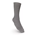 Gray Socks With Colorful Small Dots Pattern For Casual Everyday Wear