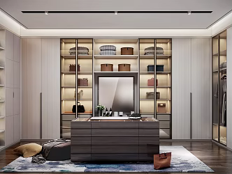 Modern Cloakroom 3d model