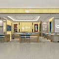 Modern Luxurious Jewelry Store Interior With Elegant Display Counters And Bright Lighting