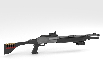 Shotgun Firearms Long Range Weapon 3d model