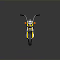 Yellow Bicycle Featuring Black Seat Gray Wheels And Classic DAX Design