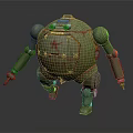 Vintage Green Smart Machine With Red Star Number 1452 Mechanical Arms And Legs