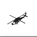 Olive Green Military Helicopter Featuring Rotors Side Windows And Fuselage Details