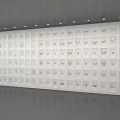 Art Installation Featuring Gallery Wall With Framed Artworks Under Spotlight Illumination In Modern Exhibition Space