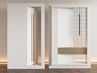 Modern Entrance Partition Home Partition Decorative Partition Glass Partition 3d model