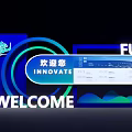 Wayfinding Design with Welcome Innovate Future Modern Digital Blue Green Elements 3d model