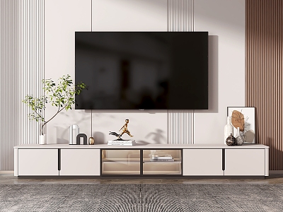 Light Luxury TV Cabinet 3d model