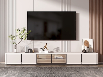 Light Luxury TV Cabinet 3d model