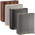 Elegant Modern Cabinet With Dark Green Sleek Finish And Gold Accent Trim Details